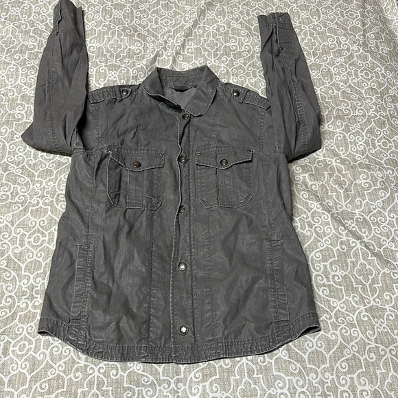 mens armani exchange denim like jacket, perfect condition sz large - Picture 1 of 4